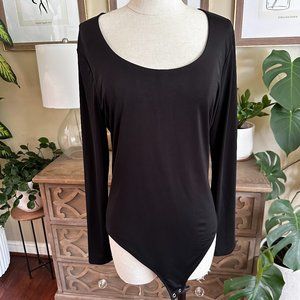 Express Long Sleeve Body Contour Bodysuit - Large